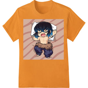 Anime chibi character in cosplay outfit with big eyes and colorful design, perfect for direct to film t-shirt printing