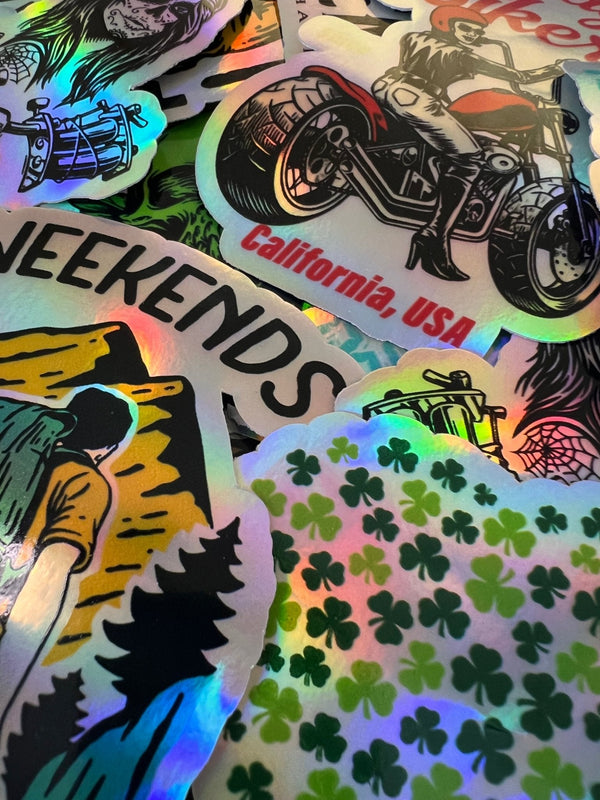 Die Cut Super Stickers - Holographic Stickers Builder - SUPERDTF - DTF Prints - DTF Transfers - Custom DTF Prints