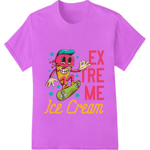 Extreme Ice Cream Skateboarding DTF Print Heat Transfer - SUPERDTF - DTF Prints - DTF Transfers - Custom DTF Prints