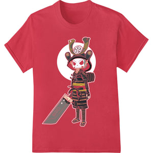 Fierce Samurai Warrior DTF Print | Bold Black & White Art - SUPERDTF - DTF Prints - DTF Transfers - Custom DTF Prints